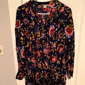 Blue Floral Shift Dress, Old Navy Size XXL